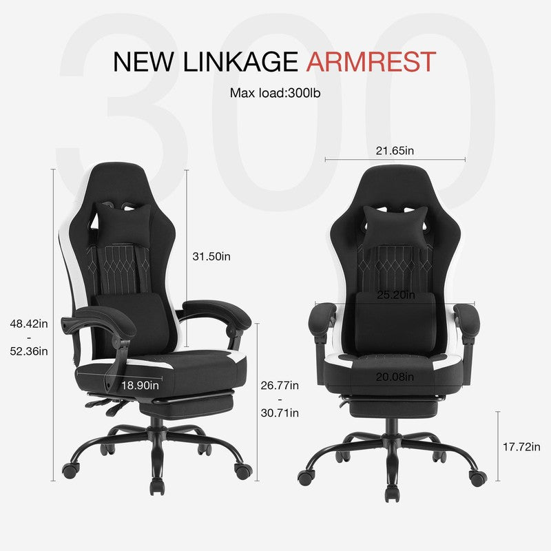 Gaming Chair, Office Chair High Back Computer Chair Executive Ergonomic Adjustab3