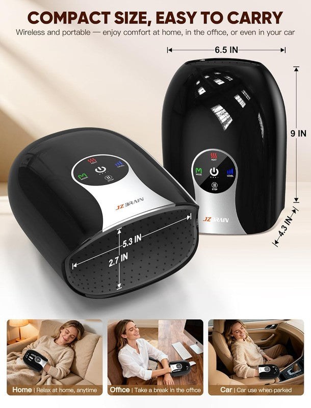 Hand Massager w/ Heat Compression Cordless Arthritis Carpal Tunnel 6 Modes7