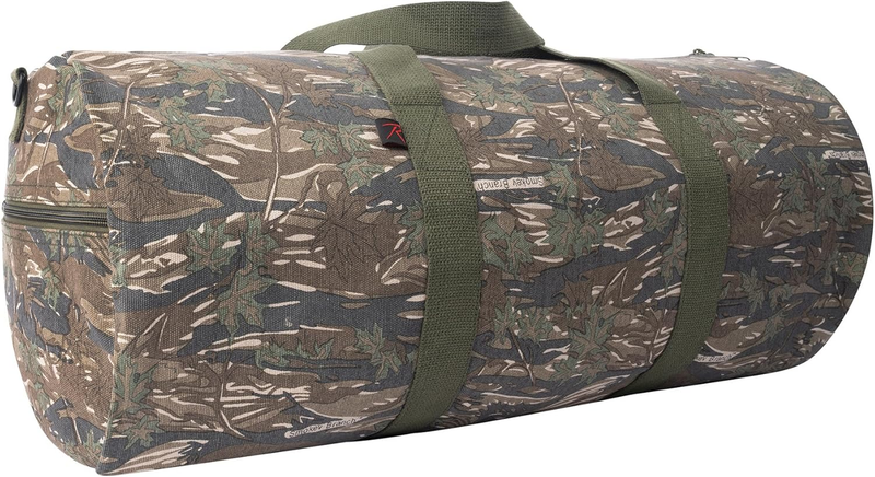 Heavy-Duty Canvas Shoulder Duffle Bag - Rugged Travel Gym Gear Equipment Bag10