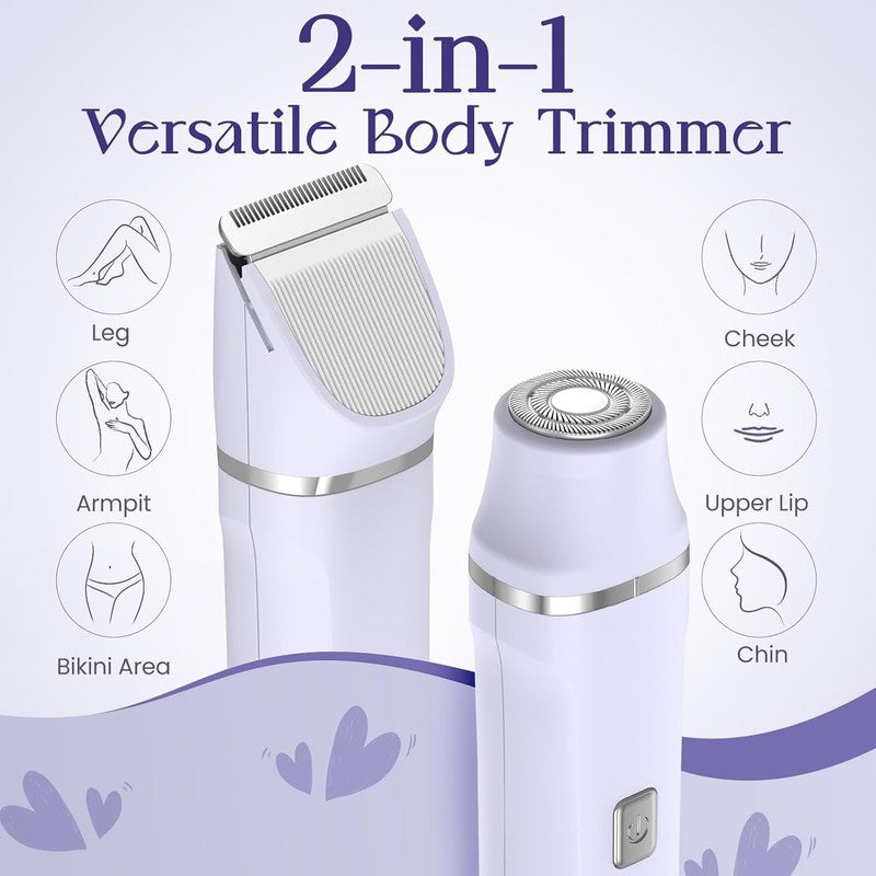 Women's Electric Razor - Wet/Dry Shaver for Legs & Face, No Cuts, Purple4