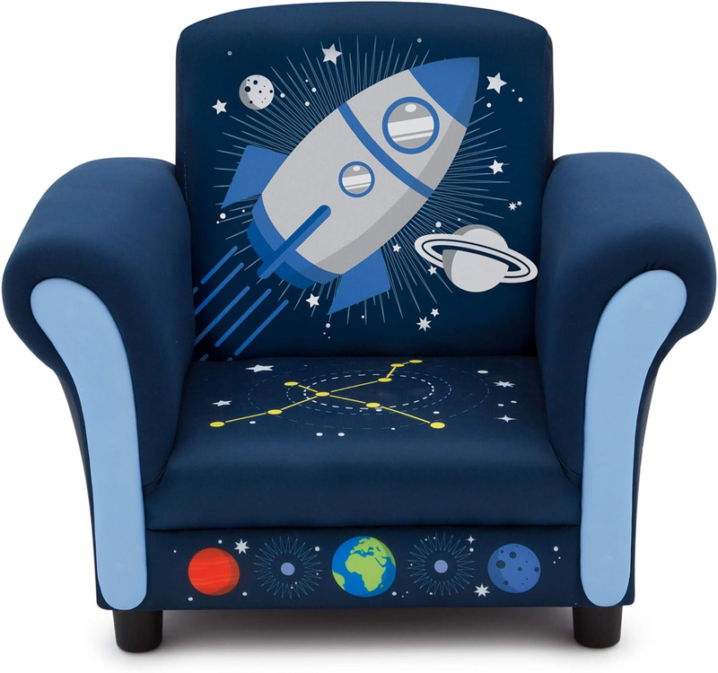Space Adventures Kids Upholstered Chair, Blue11