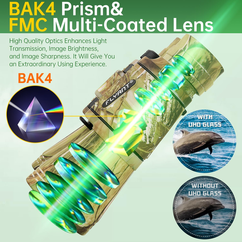 20x50 High Power Binoculars Waterproof Low Light Bird Watching Hunting7