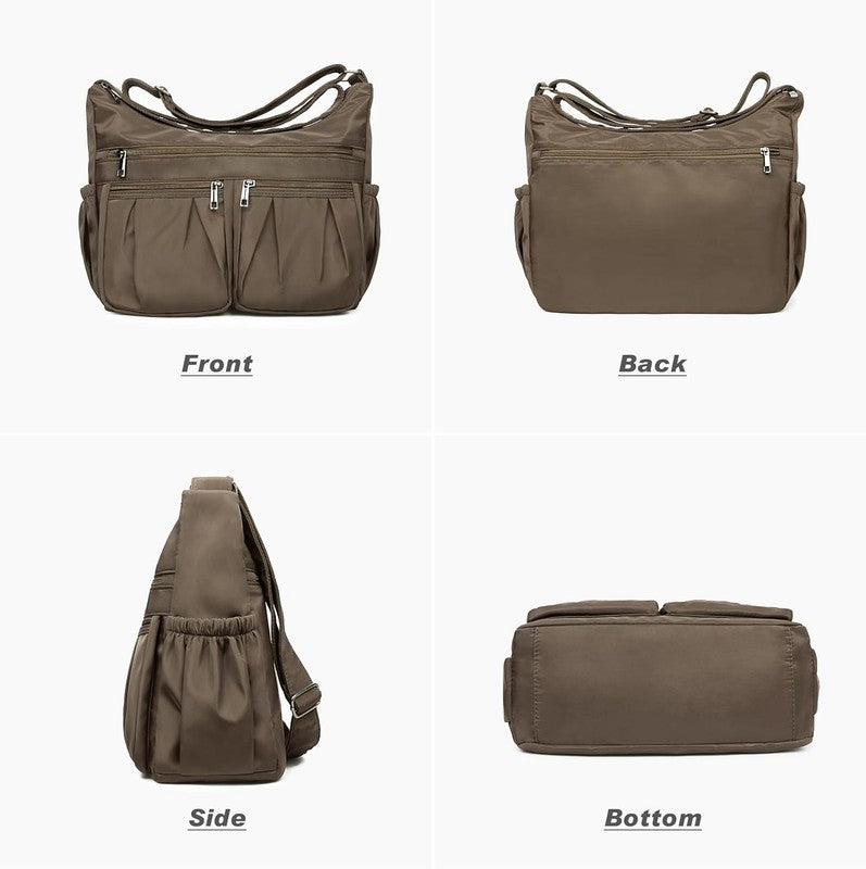 Women Crossbody Bag Waterproof Nylon Lightweight Shoulder Travel Handbag Purse3