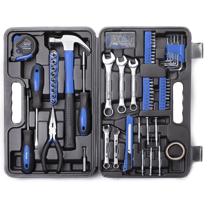 148-Pc Household Tool Set with Toolbox Blue General Hand Tools Kit with Socket6