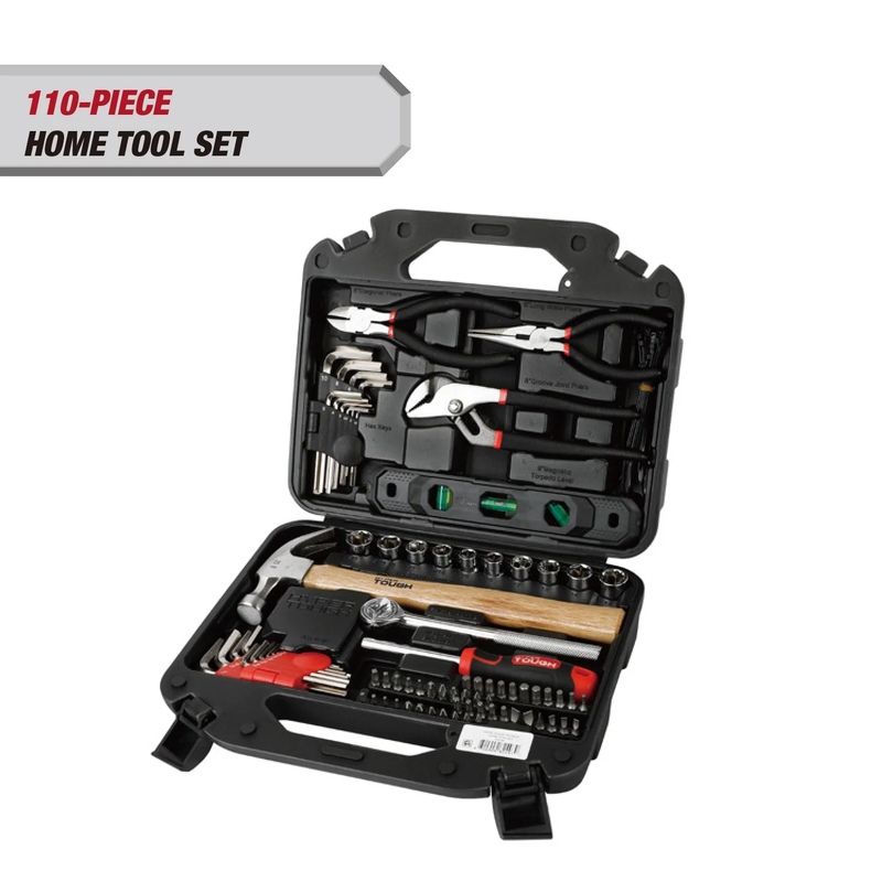 110-Piece Home Project Tool Set with Storage Case0