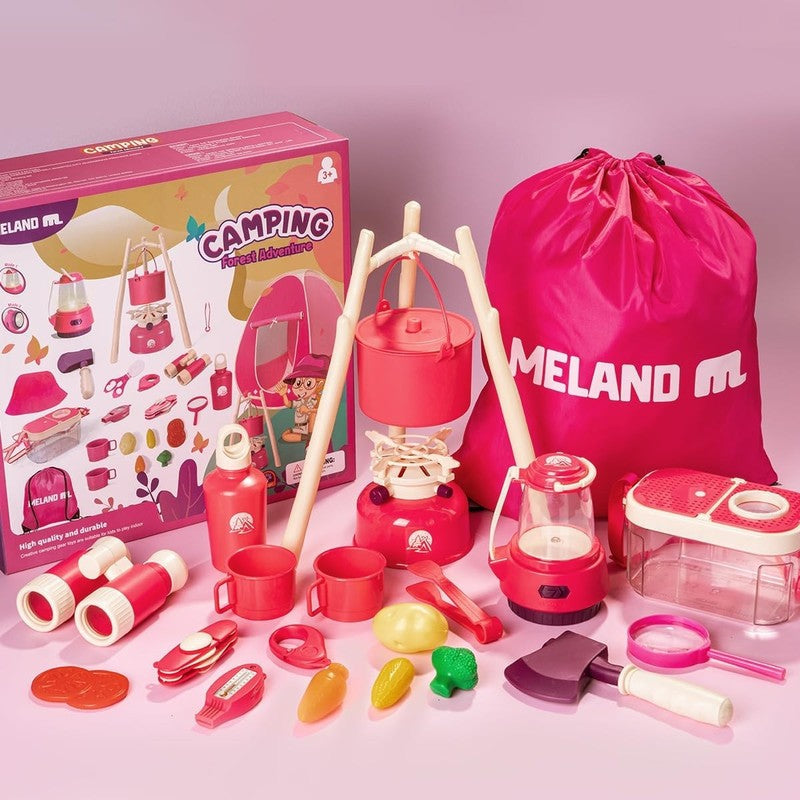 Kids Camping Set for Girls   Camping Tent Toys for Girls Indoor Outdoor Pretend 5