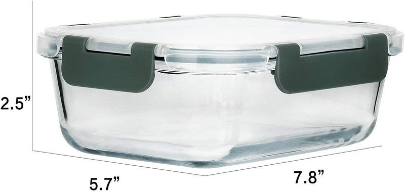 8 Pack 30oz Glass Meal Prep Containers Airtight Lids1