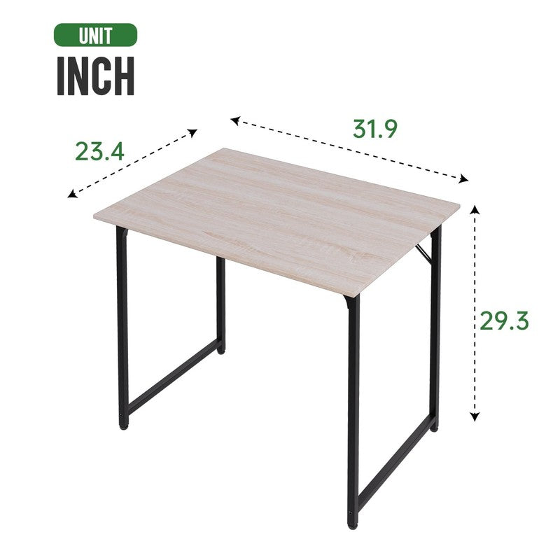 32 Inch Computer Desk,Office Desk with Metal Frame,Modern Simple Style for Home1