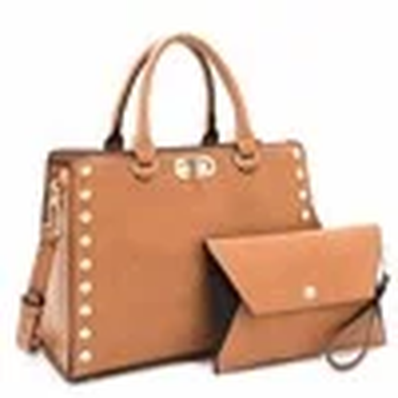 Women Satchel Handbag Shoulder Tote Work Bag with Matching Wallet8