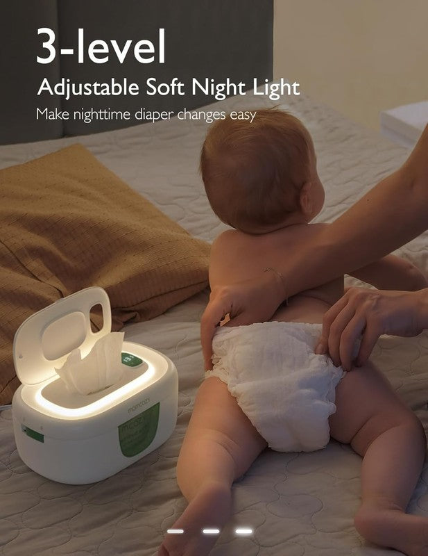 Baby Wipe Warmer w/ Night Light 4 Temp Modes Fast Heating Large3