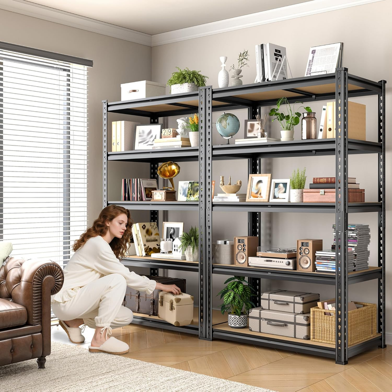 2010LBS Garage Shelving Unit, Heavy Duty Storage Shelves, Adjustable 5 Tier Util7