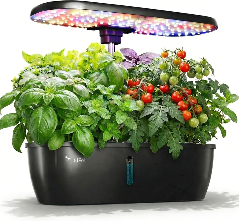 12 Pod Hydroponics System 24W LED Grow Light Indoor Herb Garden Kit 5.5L8