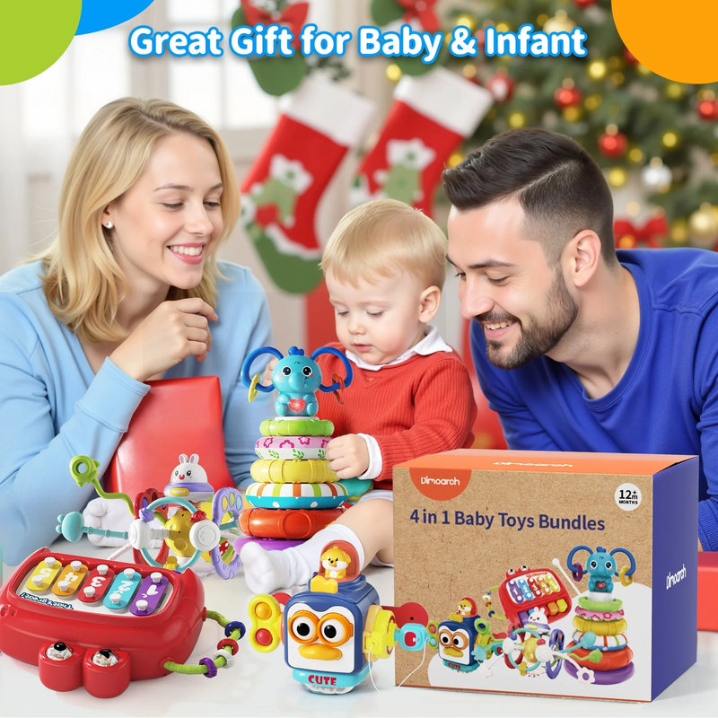 4 in 1 Baby Toys 6 12 Months Boys Girls, Montessori Babies Toy, Infant Toys Suit9
