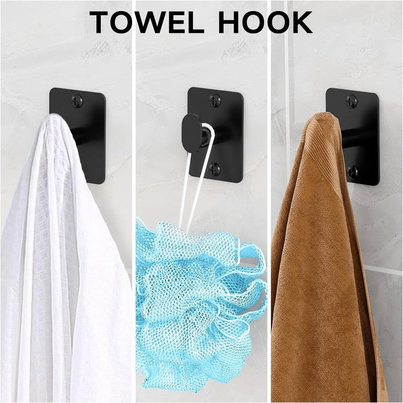 10 Pieces Bathroom Accessories Set, Bathroom Hardware Set, 24 Inch Towel Bar, To4