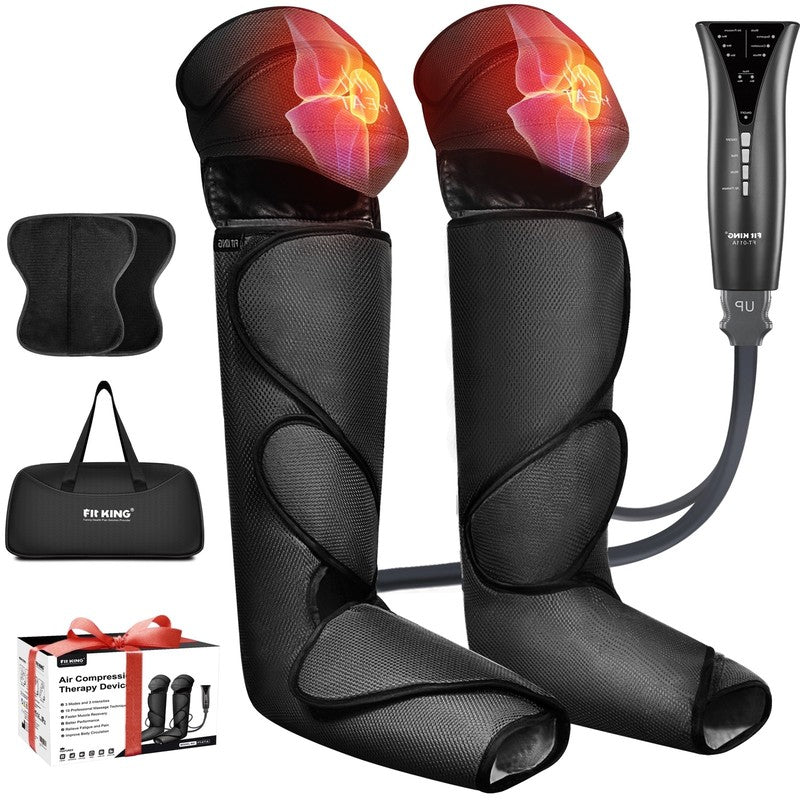 Leg and Foot Massager for Circulation with Knee Heat, Handheld Controller with M5