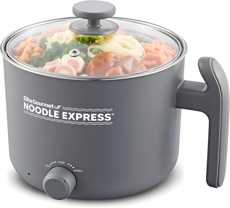 NOODLE EXPRESS Hot Pot Electric Cooker Stainless Steel Ramen Soup Stew7
