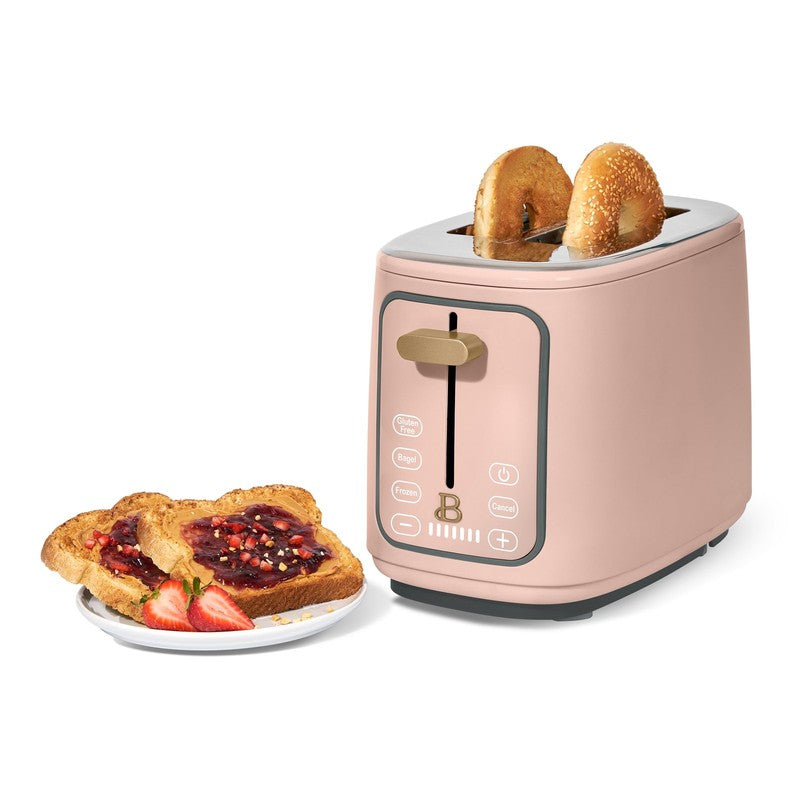 2 Slice Toaster with Touch Activated Display, Rose by Drew Barrymore2