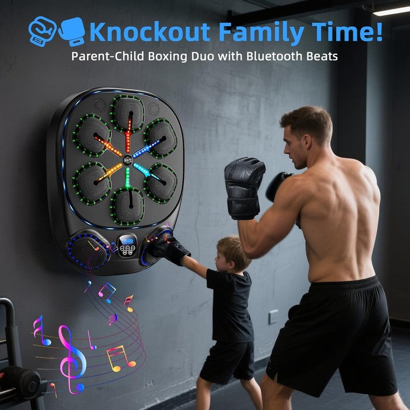 Music Boxing Machine with LED Lights & Bluetooth Speaker – Interactive Punching 4