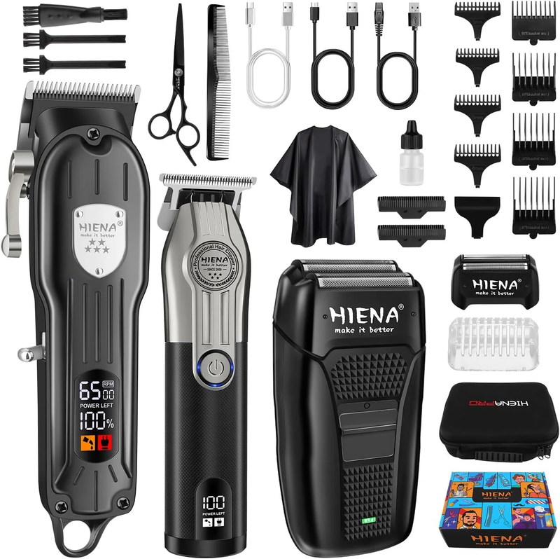 Professional Hair Clippers Men Cordless Electric Beard Trimmer and Foil Shaver S9