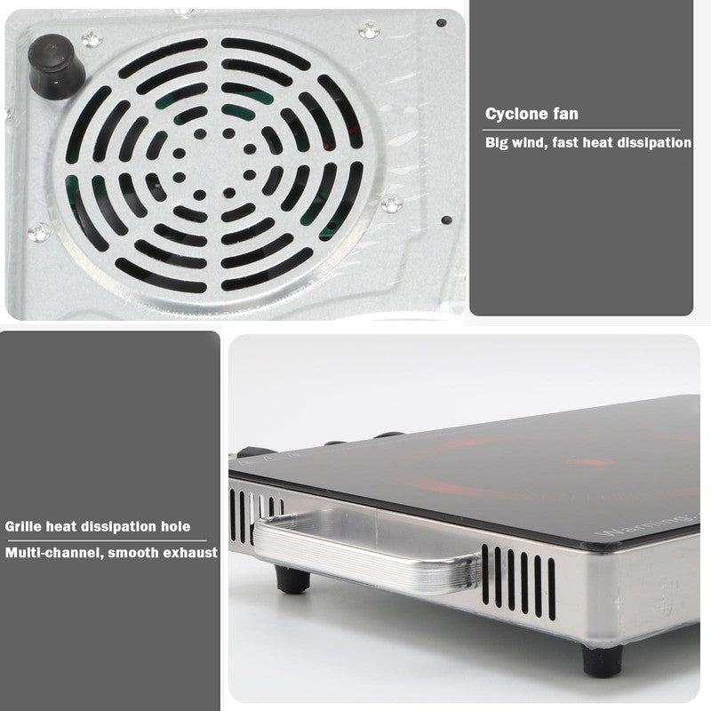 3500W Portable Electric Cooktop Single Burner Induction Hot Plate 110V11