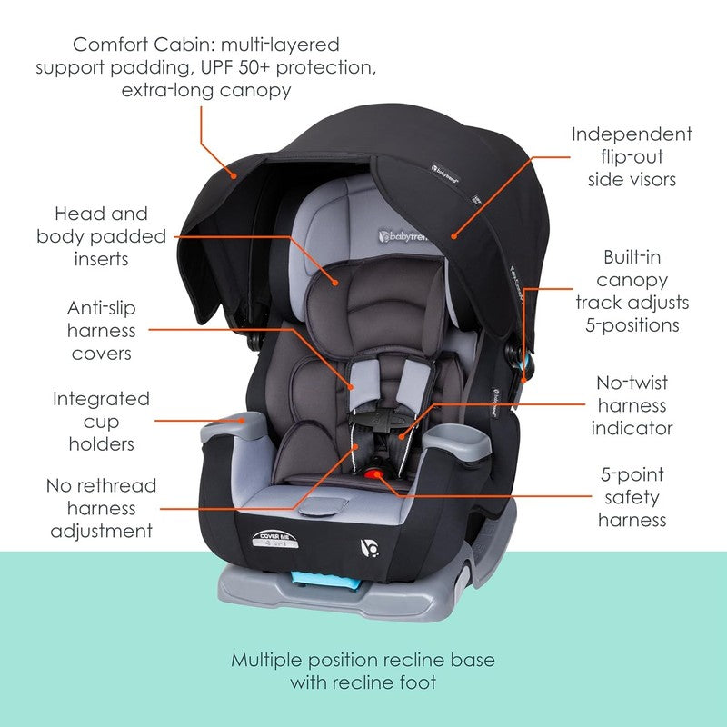 Cover Me  4 In 1 Convertible Car Seat, Dark Moon1