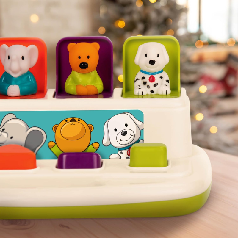 Pop Up Pals Cause and Effect Developmental Toy Color Sorting Buttons 18+ Months2