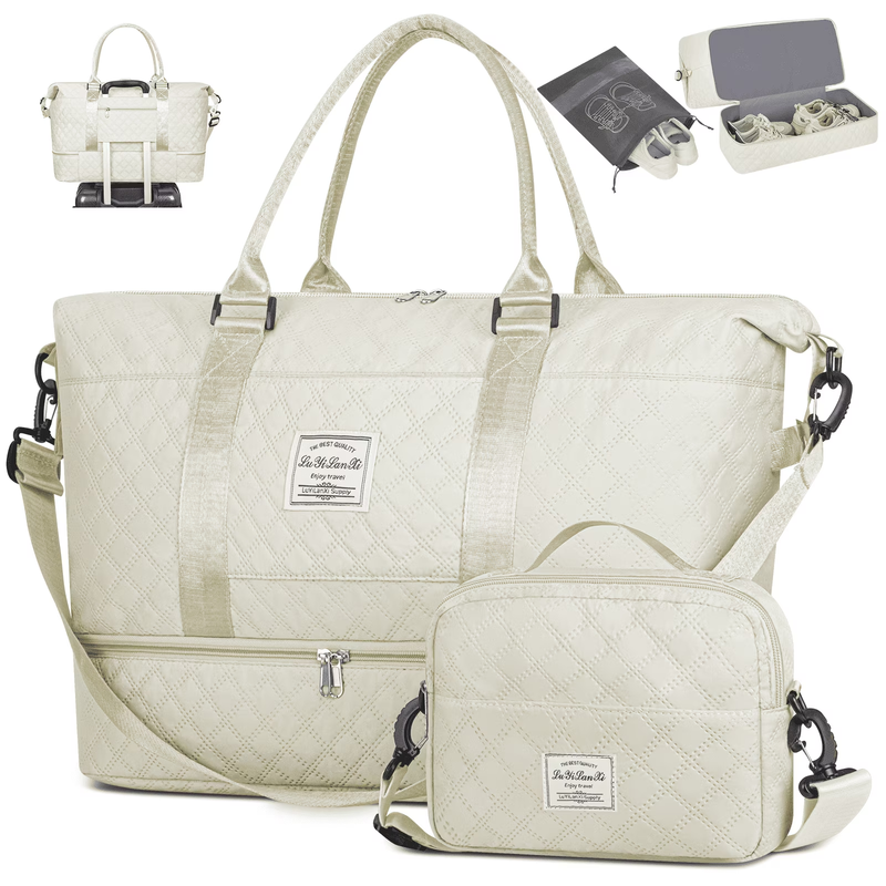 Weekender Bags for Women, Travel Duffel Bags with Shoe Compartment, Personal Ite7