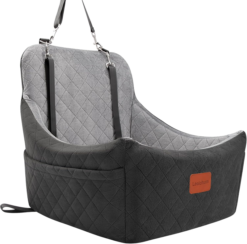 Dog Car Seat up to 35lbs Washable Memory Foam Anti Slip Black/Grey Medium7