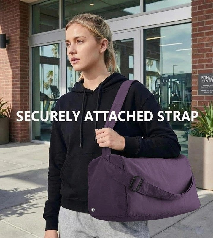 Small Gym Bag Shoes Compartment Duffle Travel Bag Wet Pocket Yoga Pilates Swim1