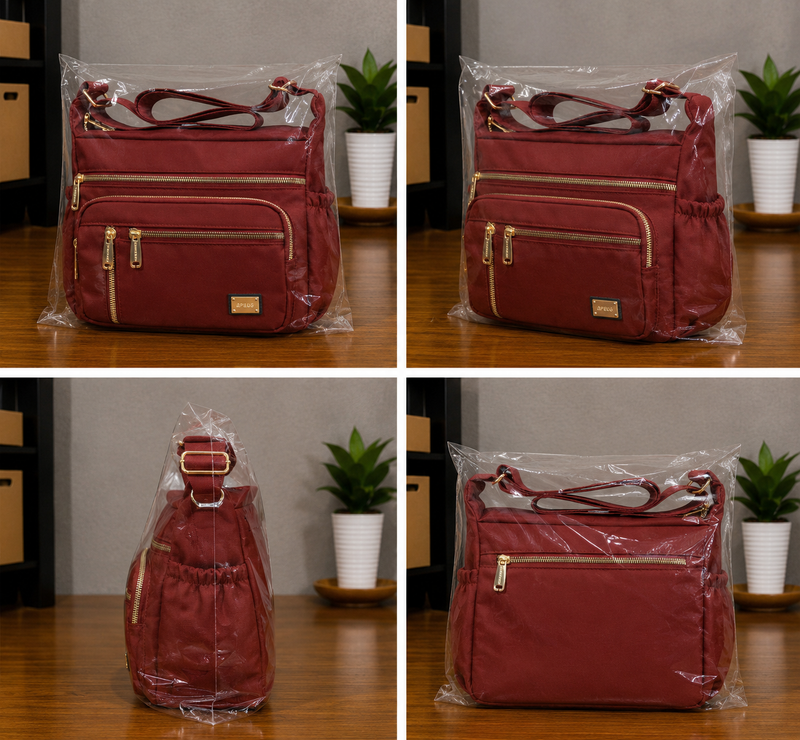 Women's Waterproof Crossbody Messenger Multi Pocket Handbag0