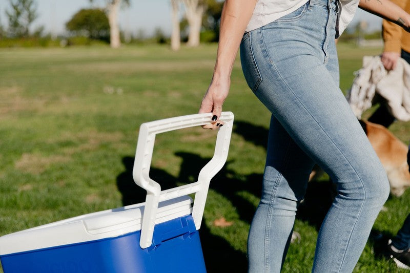 38 QT Wheelie Cool Hard Sided Cooler with Wheels, Blue6