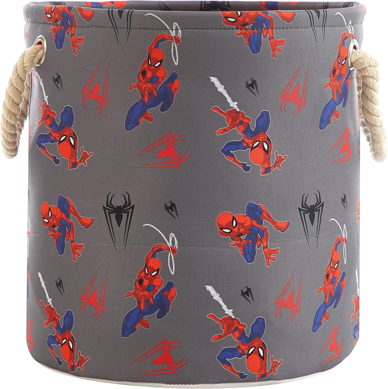 Spider-Man 3-Piece Toy Storage Baskets Nesting Fabric Multi-Size w/ Handles2