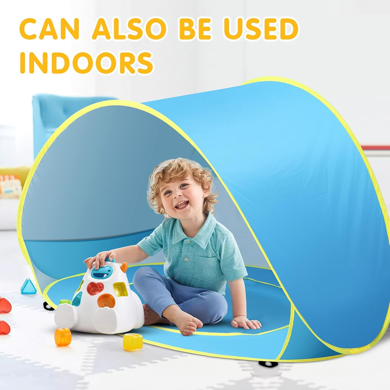 Baby Beach Tent Pop Up with Pool UPF50+ UV Protection Sun Shelter5