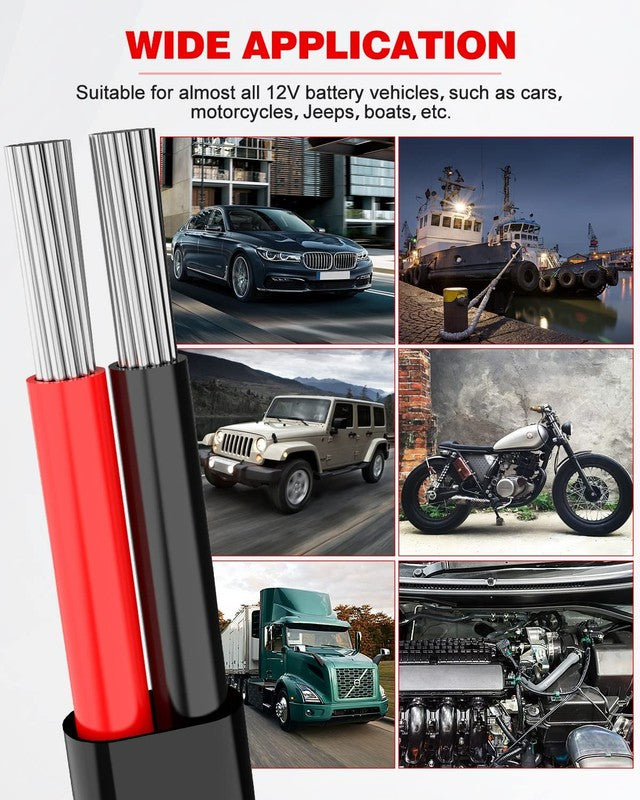 16 AWG 2 Conductor Wire, 30FT Flexible PVC Cable for Automotive & Marine Use5