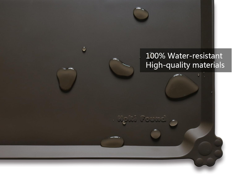 Silicone Pet Feeding Mat Non Slip Waterproof Dog Cat Bowl Mat Coffee2