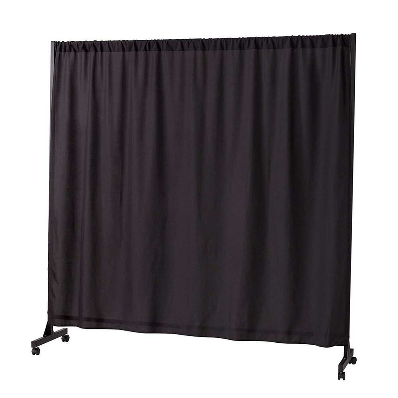 Expandable Black Privacy Room Divider - Stylish & Functional 72" Length3