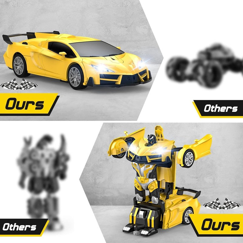 Transform Remote Control Car, RC Cars for Boys Age 3-5 6-8, One-Button Transform4