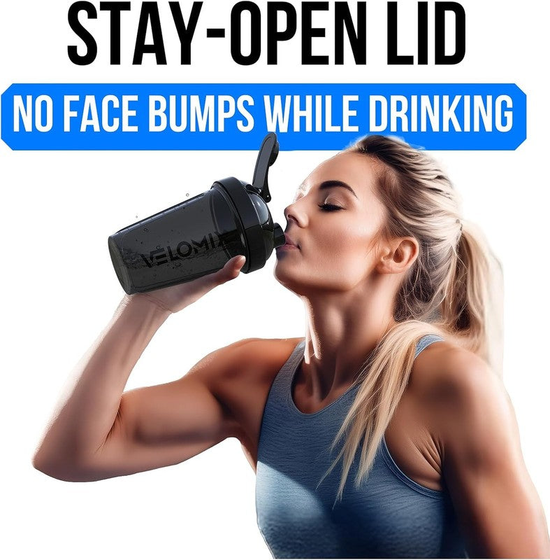  6 PACK  20 Oz Protein Shaker Bottle for Protein Mixes   6X Wire Whisk | Leak Pr6