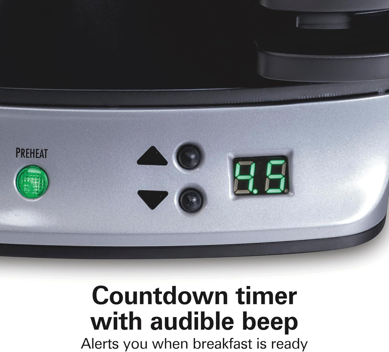 Dual Breakfast Sandwich Maker with Timer, Ready in 5 Minutes, Removable Dishwash5