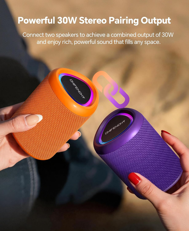 Portable Bluetooth Speaker BT 5.3 IPX5 Waterproof TWS Beach Pool Travel6
