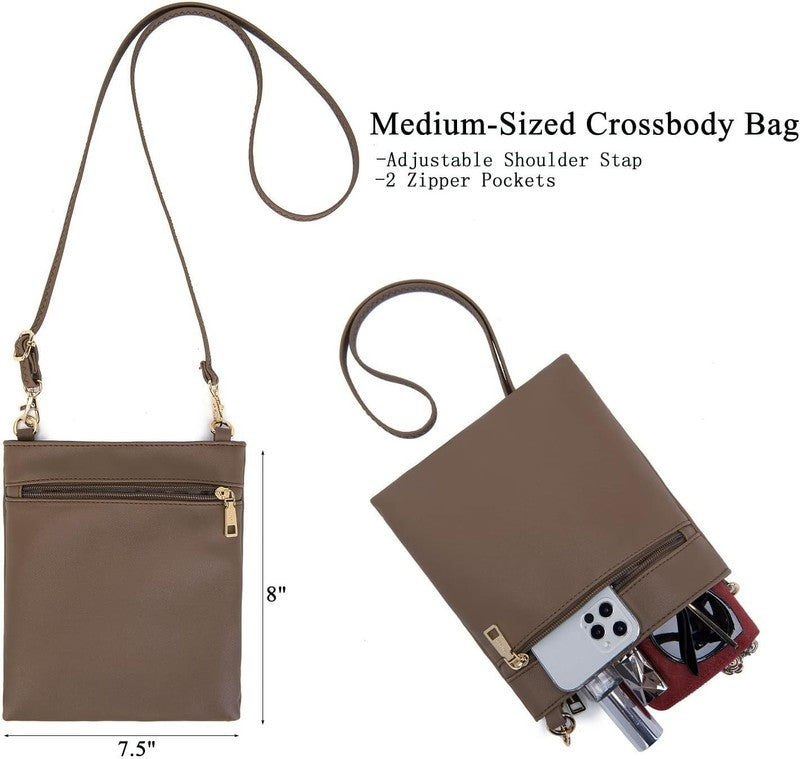 Women Large Crossbody Bag Shoulder Handbag Purse Wallet Set Hobo Tote2