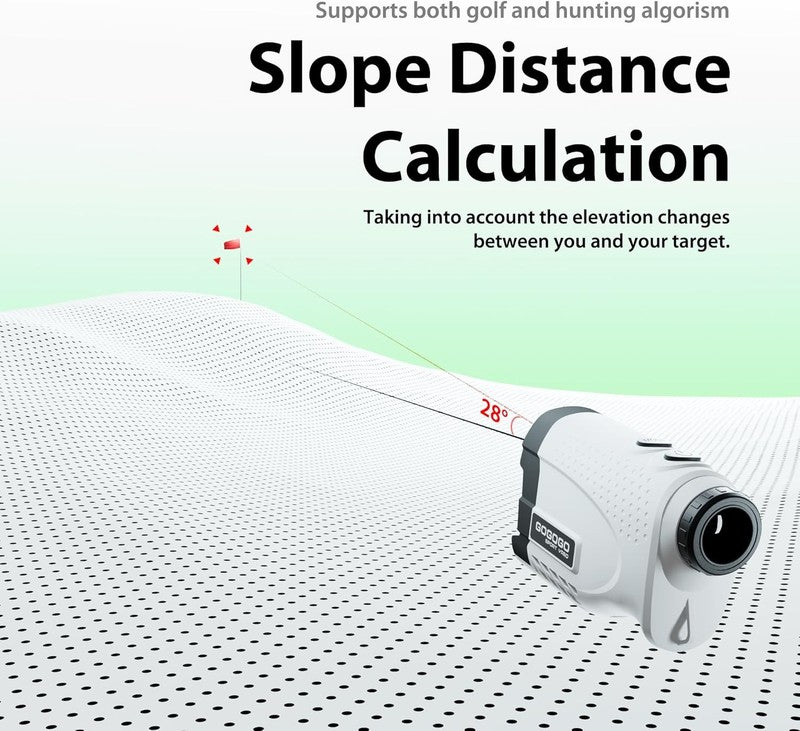 GS24 Golf Rangefinder 7X 1200 Yards Flag Lock Vibration Slope Scan3