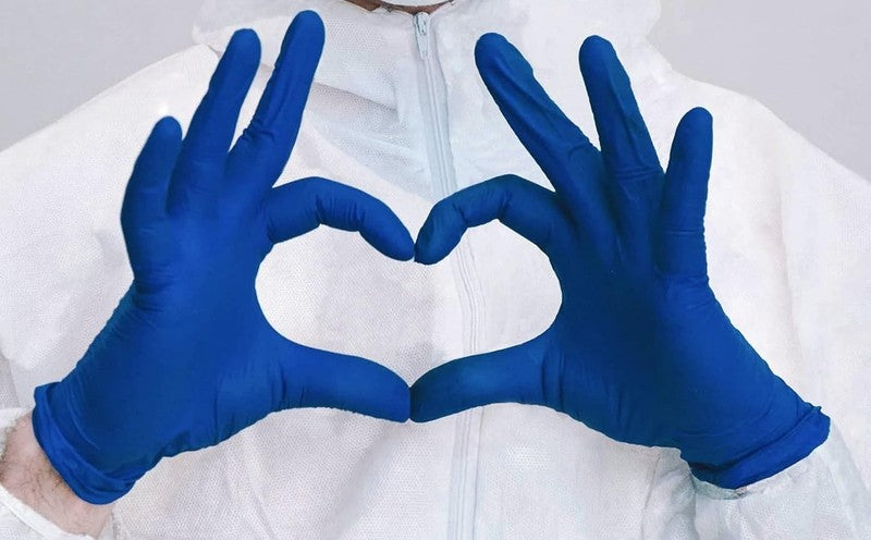 Premium Cobalt Blue Nitrile Exam Gloves | Latex-Free & Disposable 4.5 Mil5