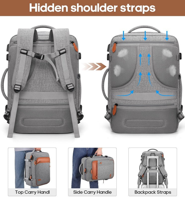 Travel Backpack 42L Carry On Flight Approved Expandable Waterproof1