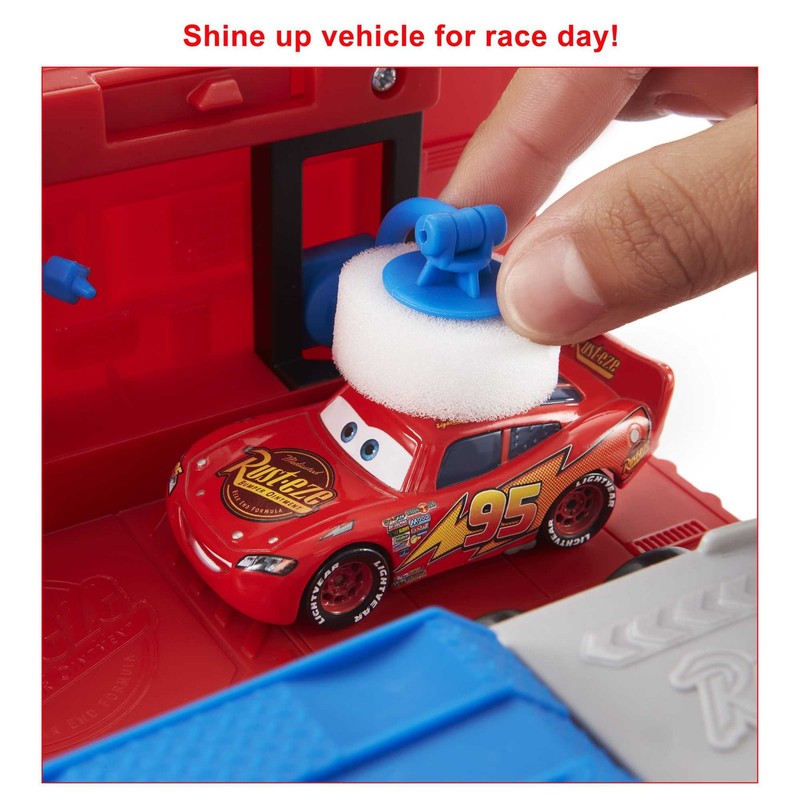 Transforming Mack Playset, 2-In-1 Toy Truck & Tune-Up Station with Launcher1