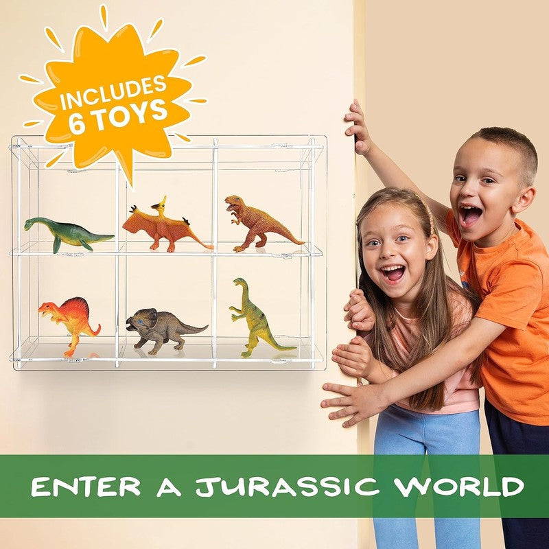 Dinosaur Discovery Kids Tent with Roar Button, Dinosaur Toys and LED Lights - Ep4