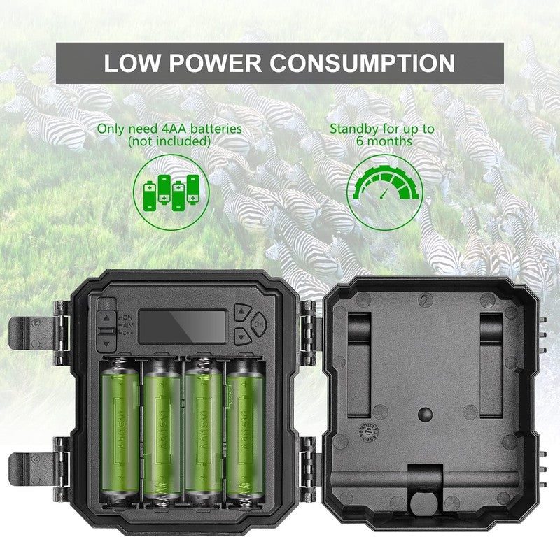 Mini Trail Camera 24MP 1080P HD IR Night Vision Waterproof Hunting Cam3