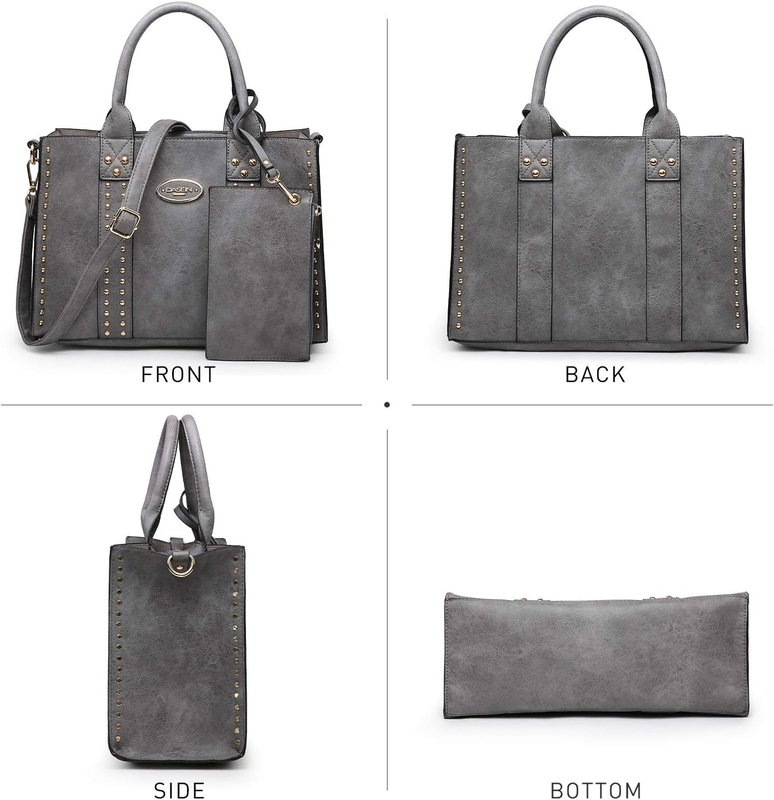 3Pc Women’s Handbag Set Tote Satchel Shoulder Top Handle Purse Wallet2