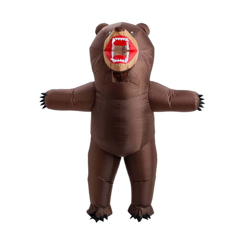 8Ft Brown Bear Inflatable Costume for Adults Full Body Blow Up Halloween Suit5