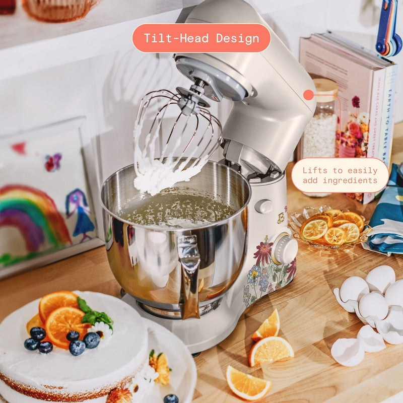 Beautiful 5.3 QT Stand Mixer w/ Flat Beater, Whisk, Dough Hook by Drew Barrymore2